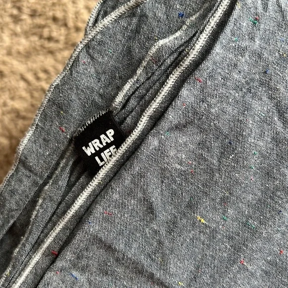 Wrap life short denim head wrap - Picture 2 of 3